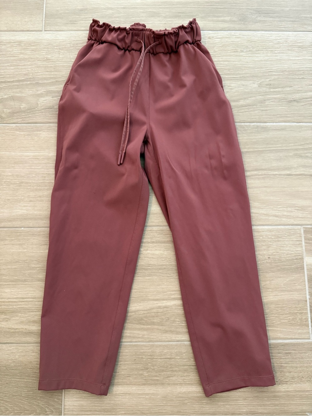 Lululemon Stretch High Rise Cropped pant in Ancient Copper